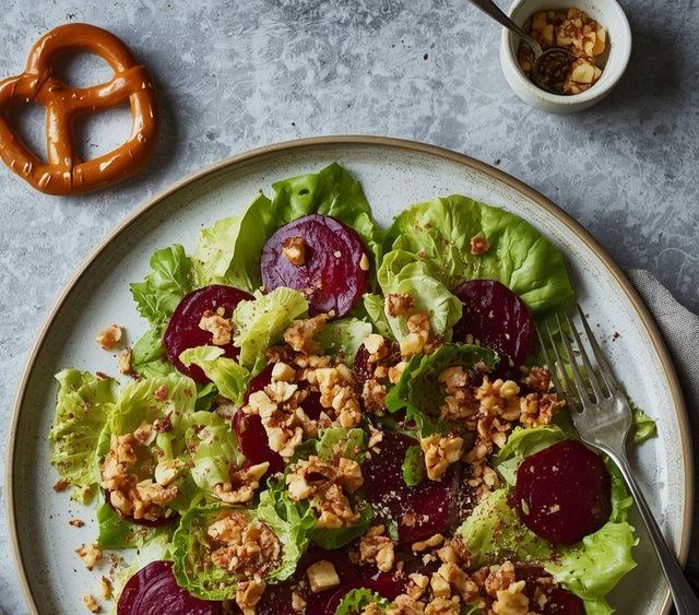 Feldsalat mit Rote Bete