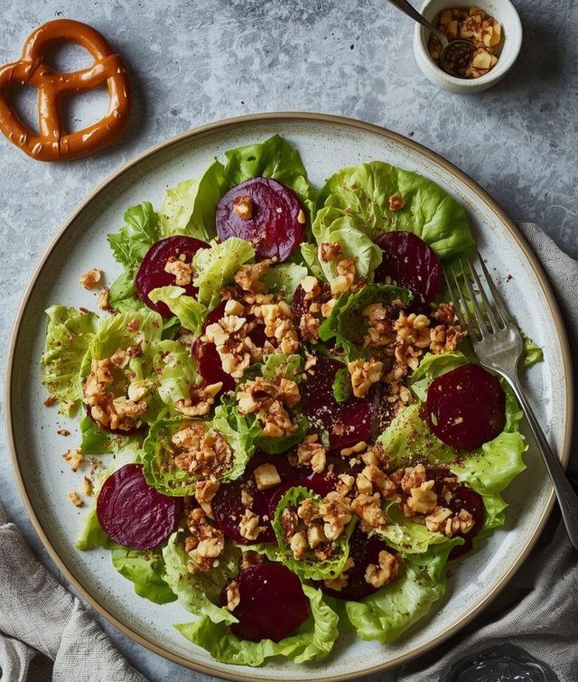 Feldsalat mit Rote Bete