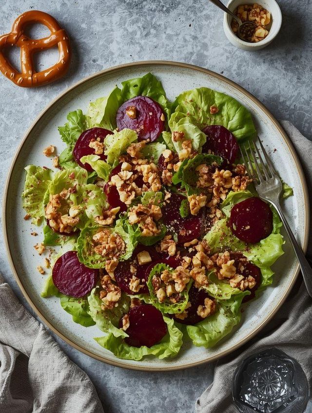 Feldsalat mit Rote Bete