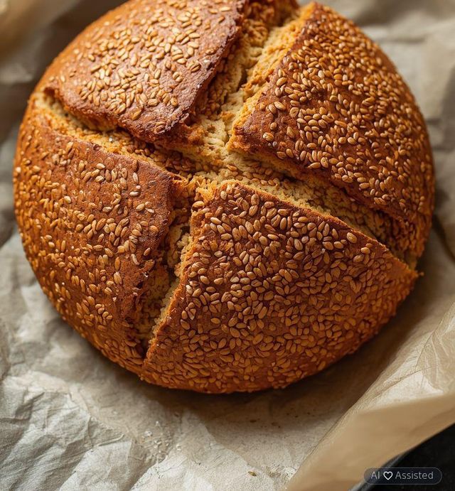Chleb Low Carb ze złocistym siemieniem lnianym