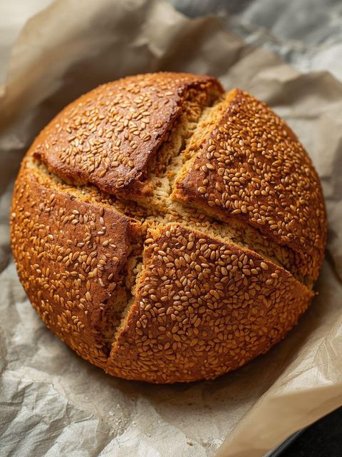 Chleb Low Carb ze złocistym siemieniem lnianym