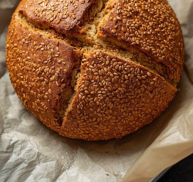 Chleb Low Carb ze złocistym siemieniem lnianym