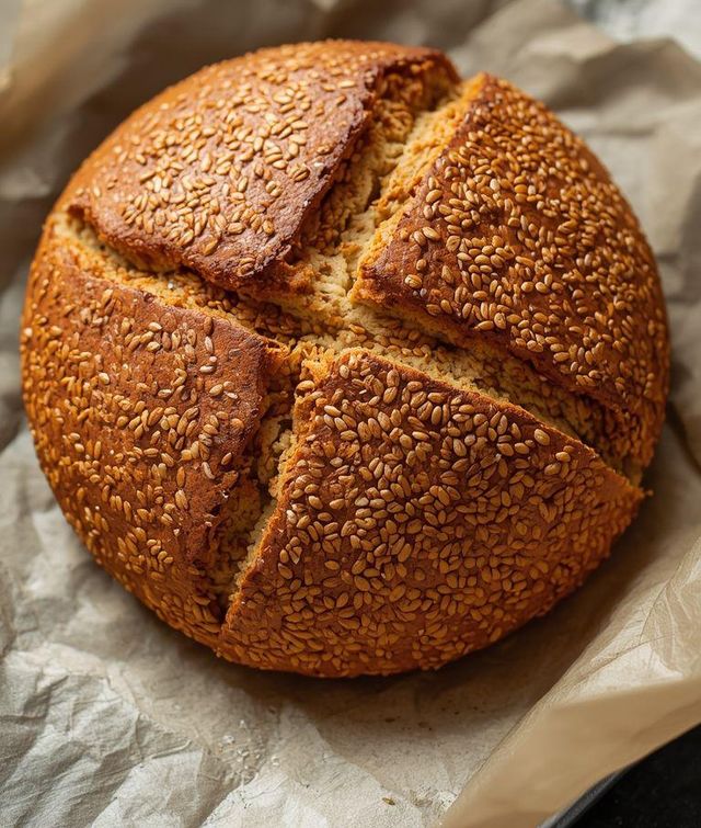 Chleb Low Carb ze złocistym siemieniem lnianym