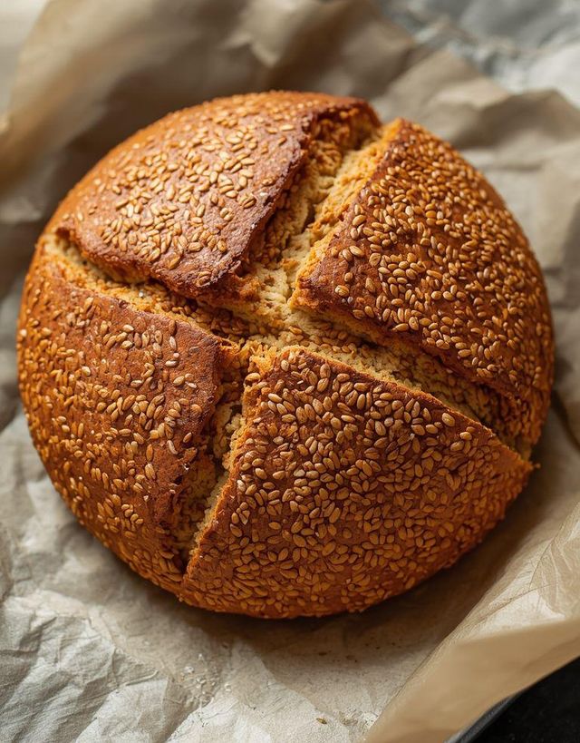 Chleb Low Carb ze złocistym siemieniem lnianym