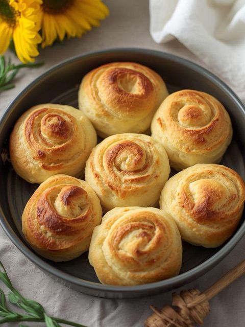 Low-Carb-Sonnenblumenbrötchen