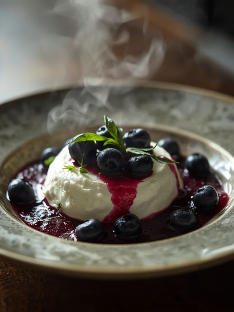 Low Carb Ricotta z jagodami