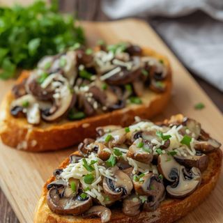 Toast with Mushrooms