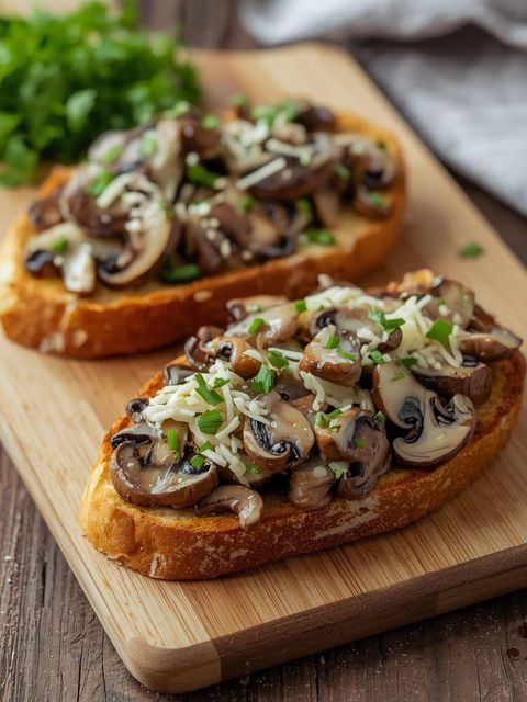 Toast mit Champignons