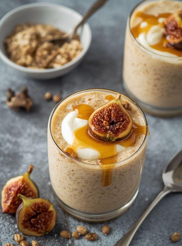 Hirsecreme mit Feigen und Joghurt