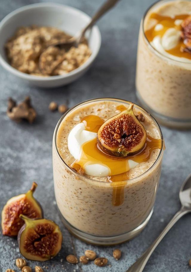 Hirsecreme mit Feigen und Joghurt