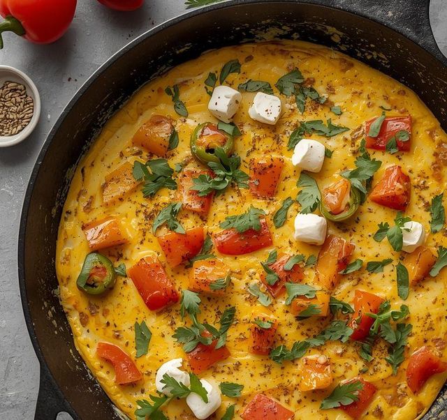 Omelett mit Paprika