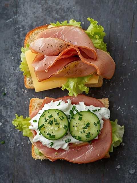 Schinken-Salat-Sandwich