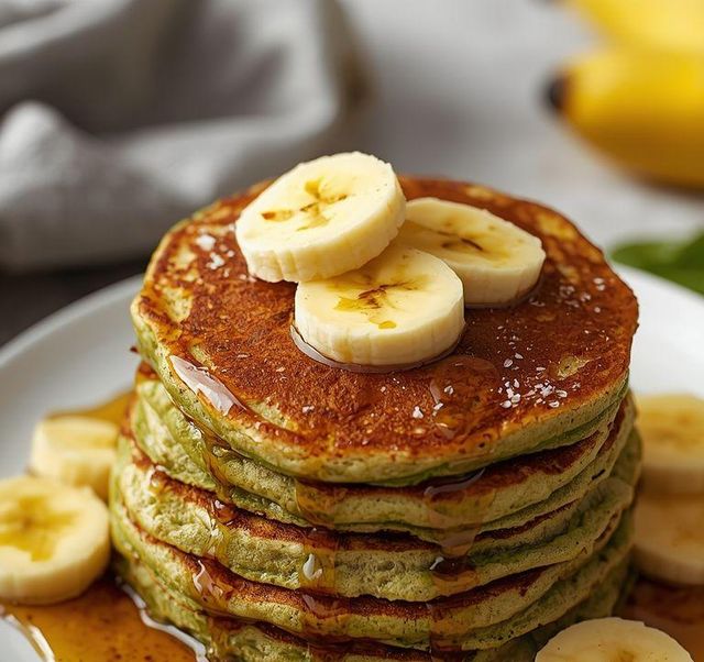 Banana-Spinach Pancakes