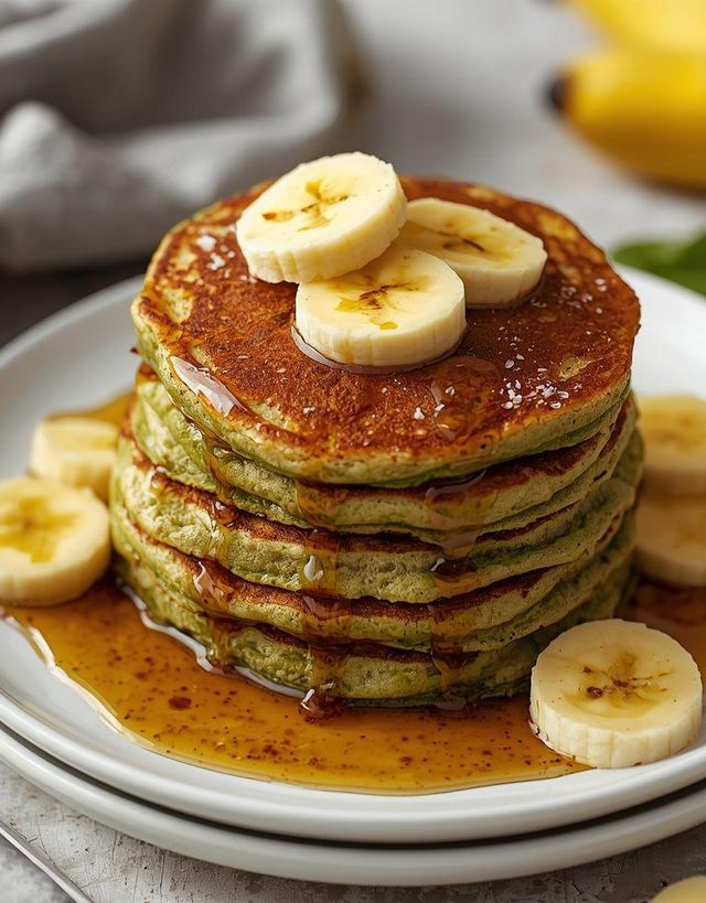Banana-Spinach Pancakes
