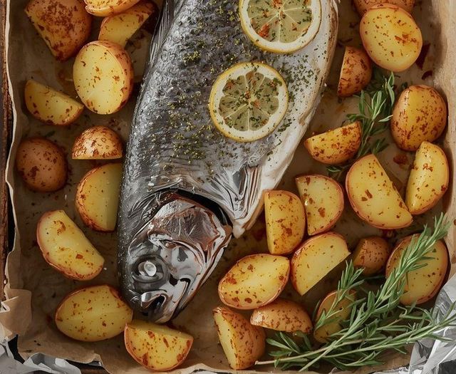 Forelle mit Kartoffeln