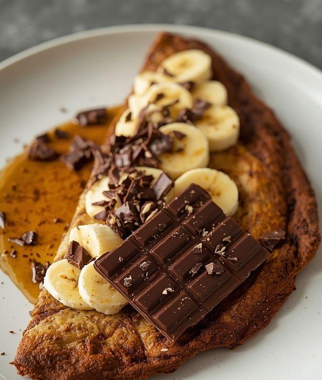 Czekoladowo-bananowy omlet