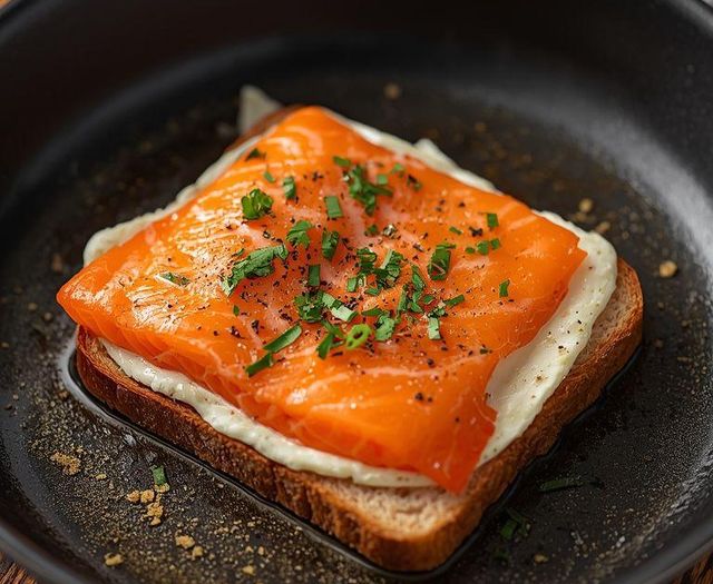 Lachs mit Toast