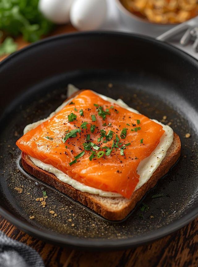 Salmon with Toast