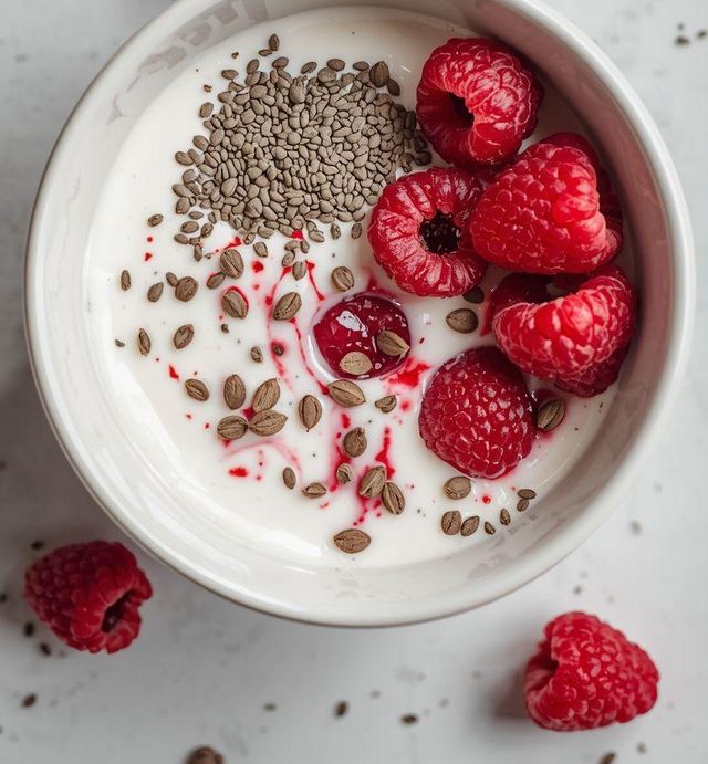 Himbeer-Chia-Pudding
