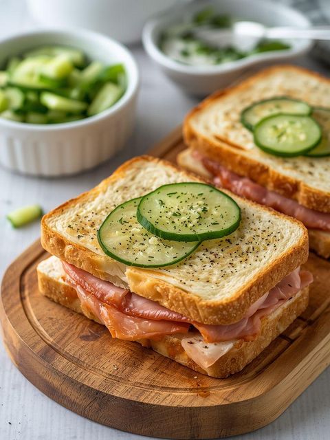 Schinken-Gurken-Sandwich