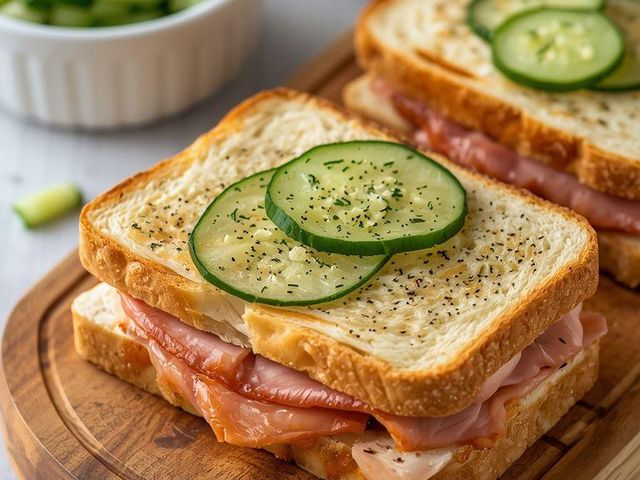 Schinken-Gurken-Sandwich