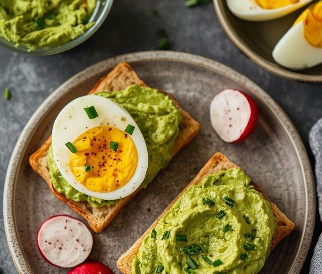 Sandwich mit Ei-Avocado-Aufstrich