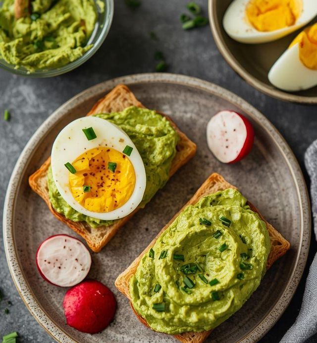 Sandwich mit Ei-Avocado-Aufstrich