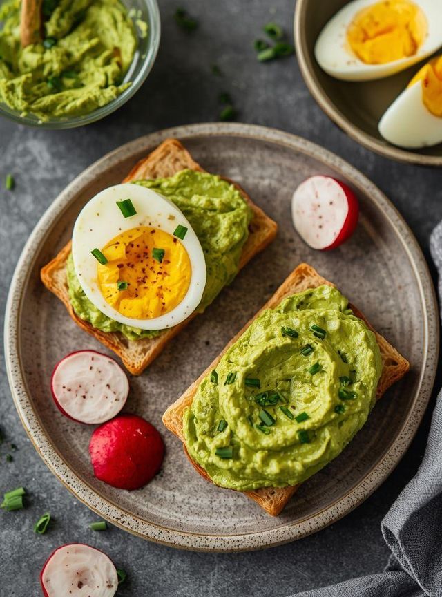 Sandwich mit Ei-Avocado-Aufstrich