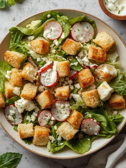 Knuspriger Feta-Käse-Salat