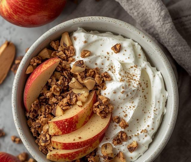 Muesli with Apple and Yogurt