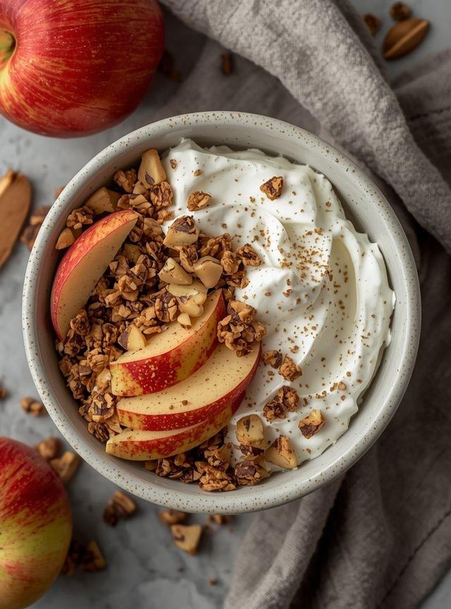 Muesli with Apple and Yogurt