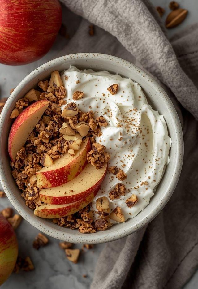 Müsli mit Apfel und Joghurt