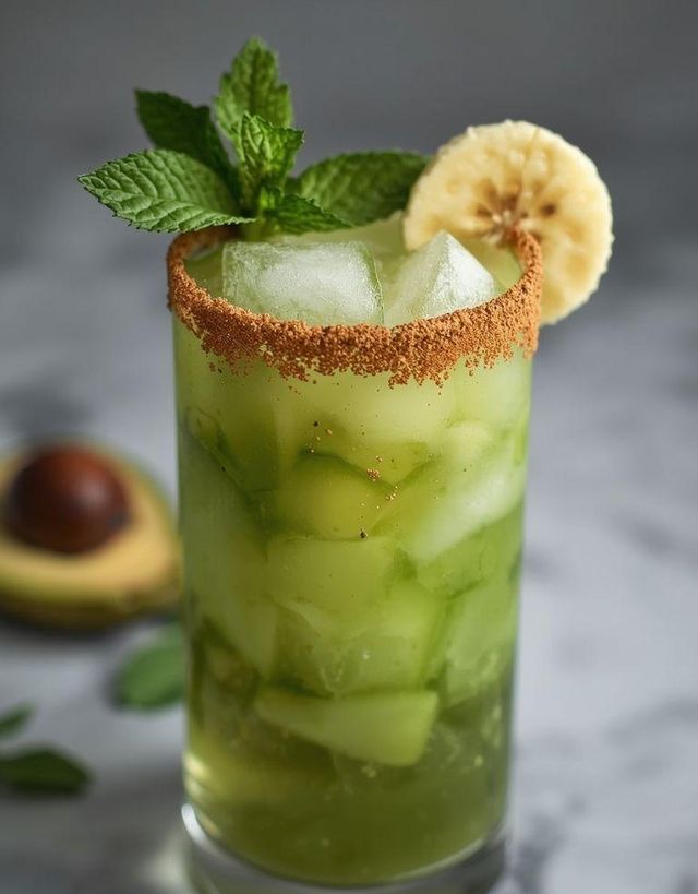 Avocado und Bananen Cocktail