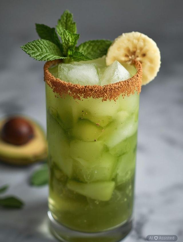 Avocado und Bananen Cocktail