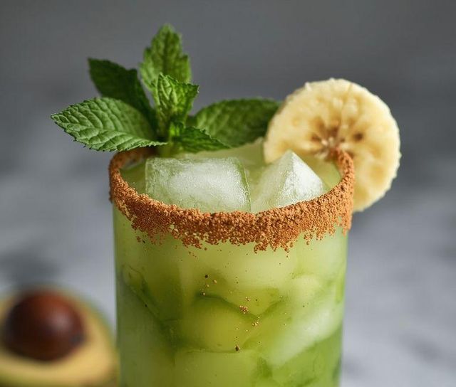 Avocado und Bananen Cocktail