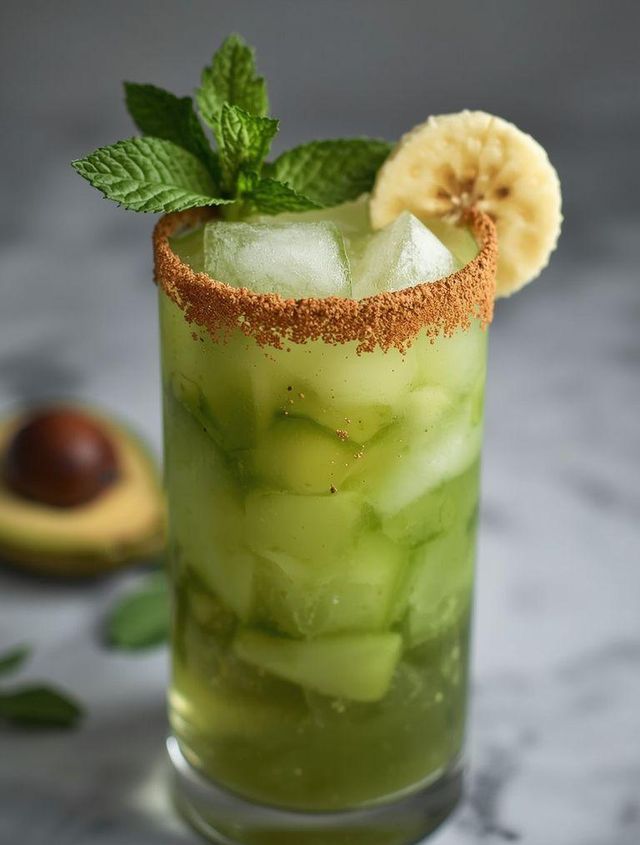 Avocado und Bananen Cocktail