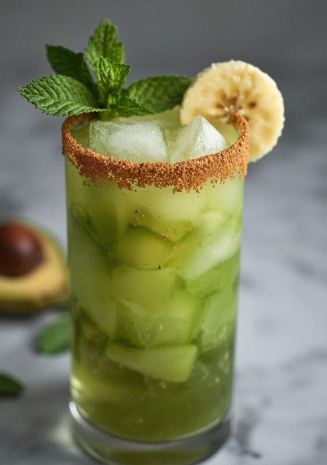 Avocado und Bananen Cocktail