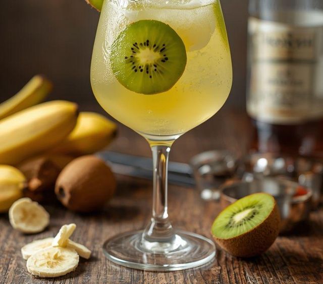 Kiwi and Banana Cocktail