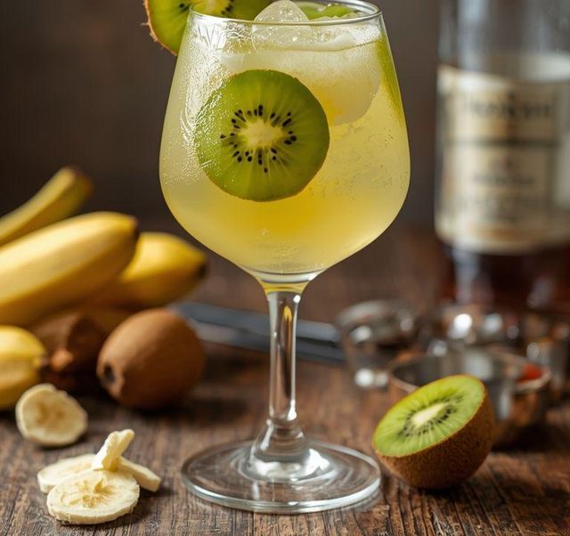 Kiwi and Banana Cocktail