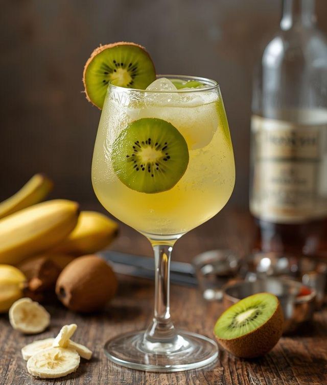 Kiwi and Banana Cocktail