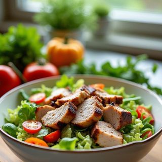 Pork loin salad