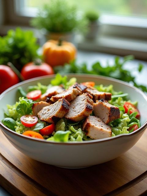 Pork loin salad