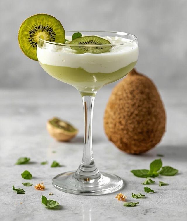 Kiwi-Joghurt-Cocktail