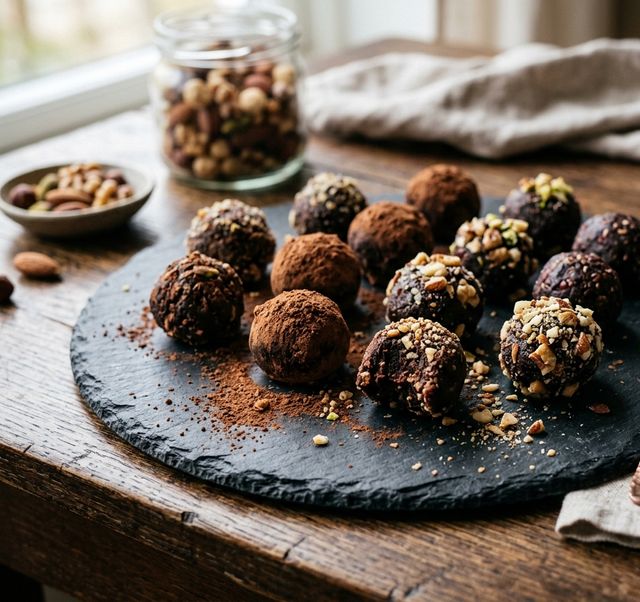 Adzuki Bean and Date Power Pralines