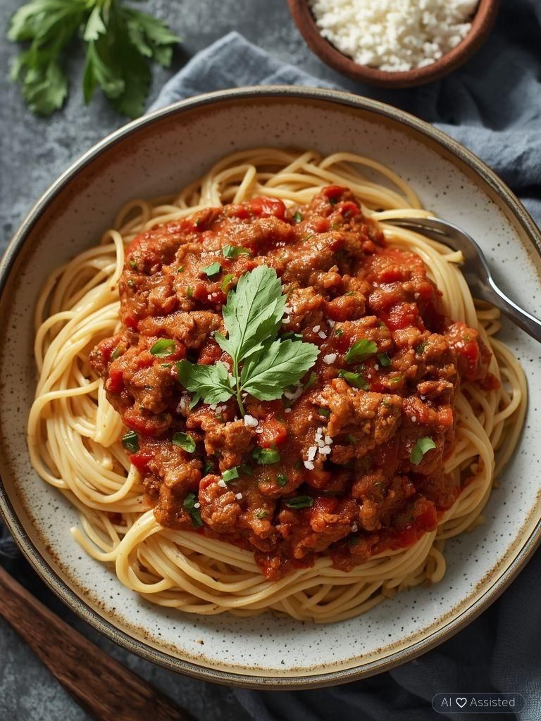 Spaghetti bolognese - bez laktozy