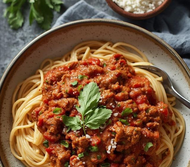 Spaghetti bolognese - bez laktozy