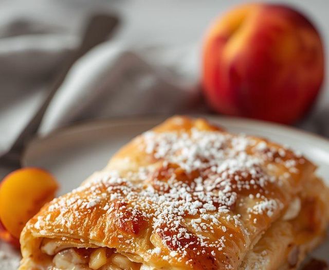 Yogurt Strudel with Apple and Peach