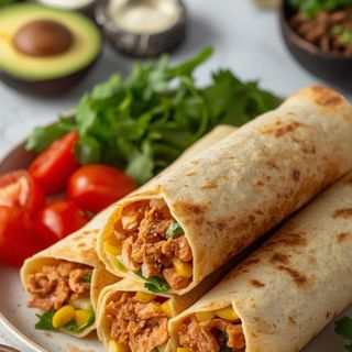 Tortilla Rolls with Tuna and Corn