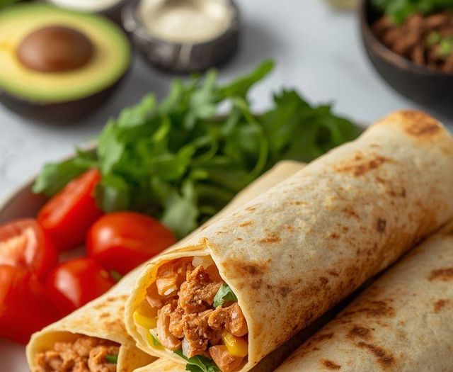 Tortilla Rolls with Tuna and Corn